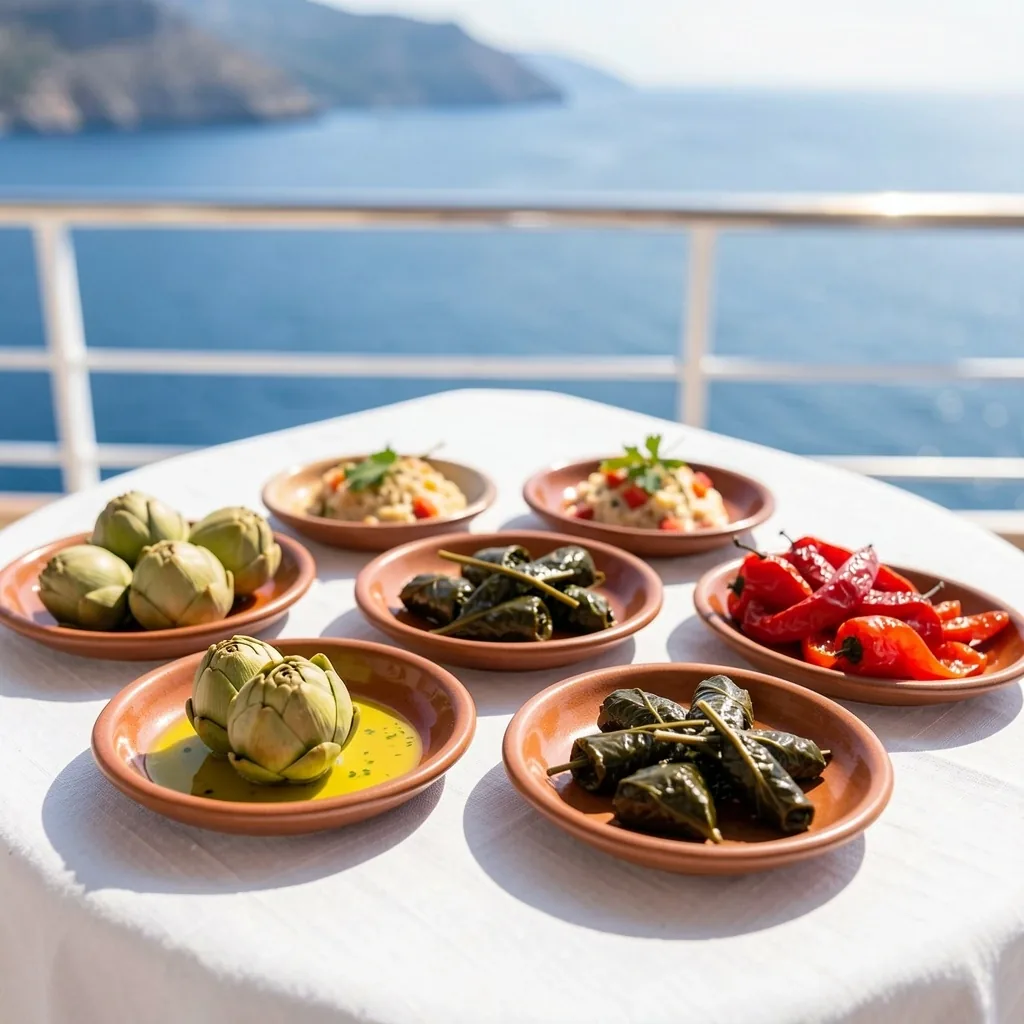 Ege zeytinyağlıları - meze tabağı