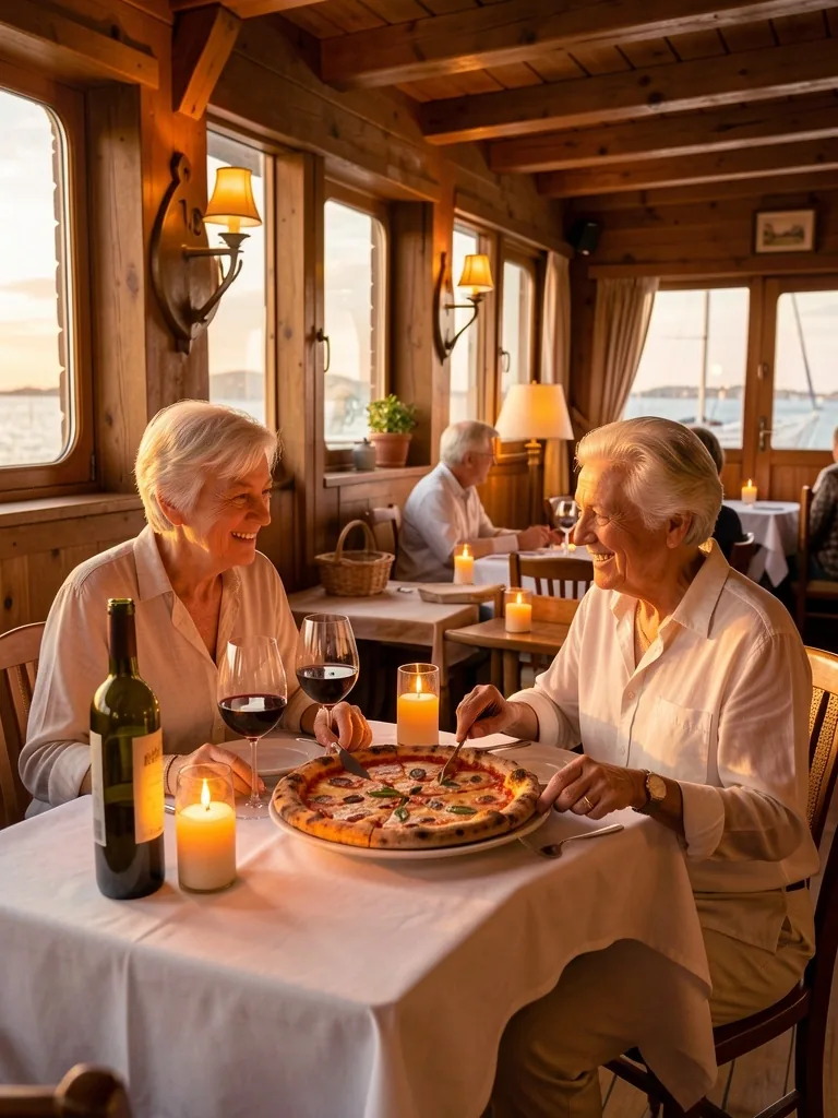 İtalyan trattoria - gemi restoranında makarna deneyimi